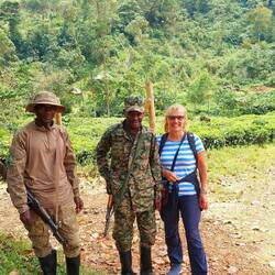 Auch auf diesem Weg werden wir von Rangers begleitet