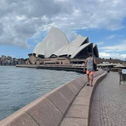 Schlendern entlang der Oper von Sydney
