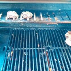 Barbecue at the camping side