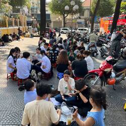 Everything here happens on the street