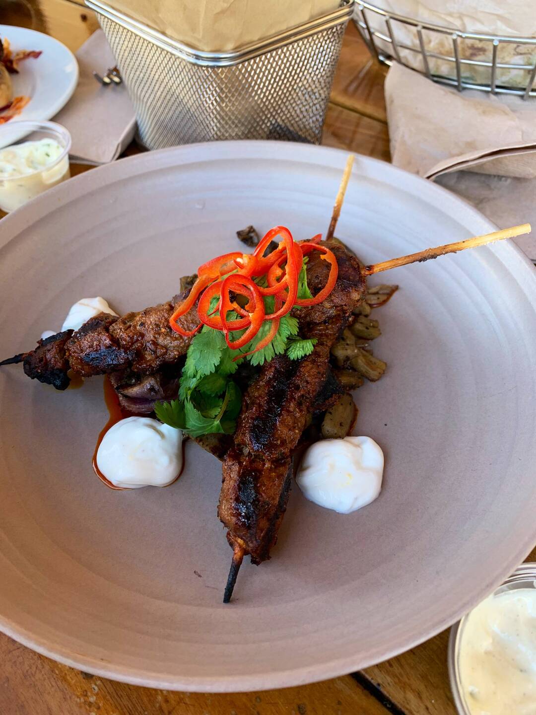 Lamb skewers