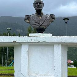 Only monument we saw. No plaque explaining who he is.
