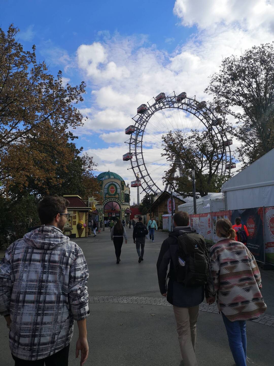 Entering the Prater