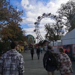 Entering the Prater