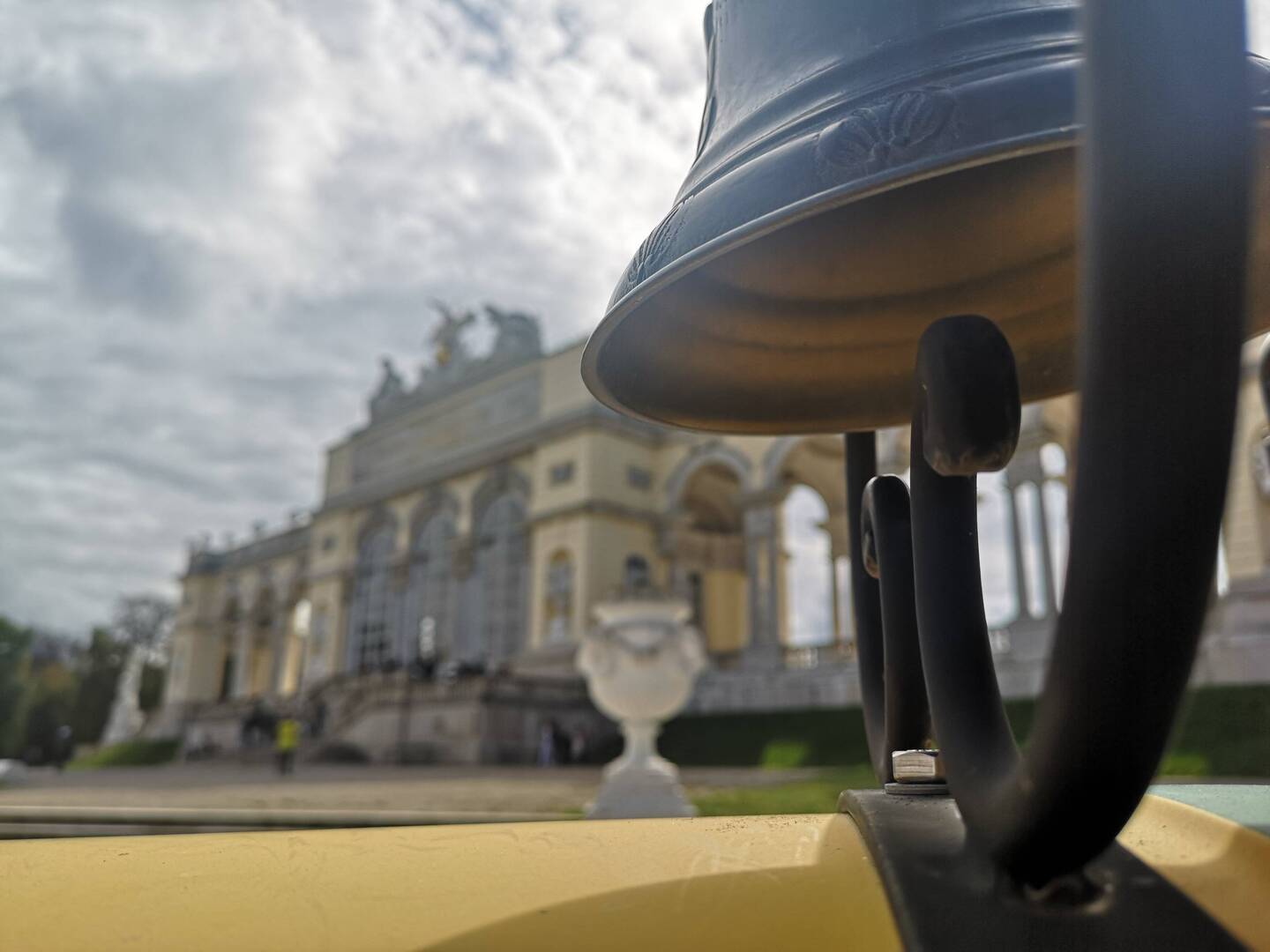 The Gloria behind the train