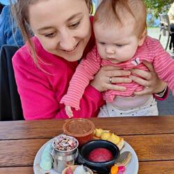 Und vor allem der Nachtisch..Mama konnte nicht an sich halten 😅