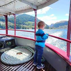 Den Ausblick genießen.