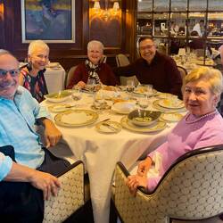 With most of the passengers at the pre-party for the Super Bowl, we had a quiet dinner in the GDR.