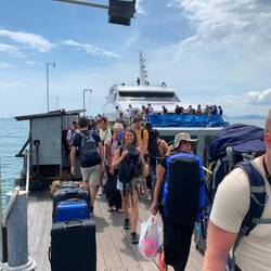 Ankunft Chumphon Pier