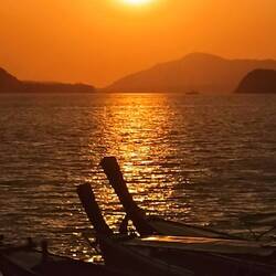 Sonnenuntergang am Cape Panwa