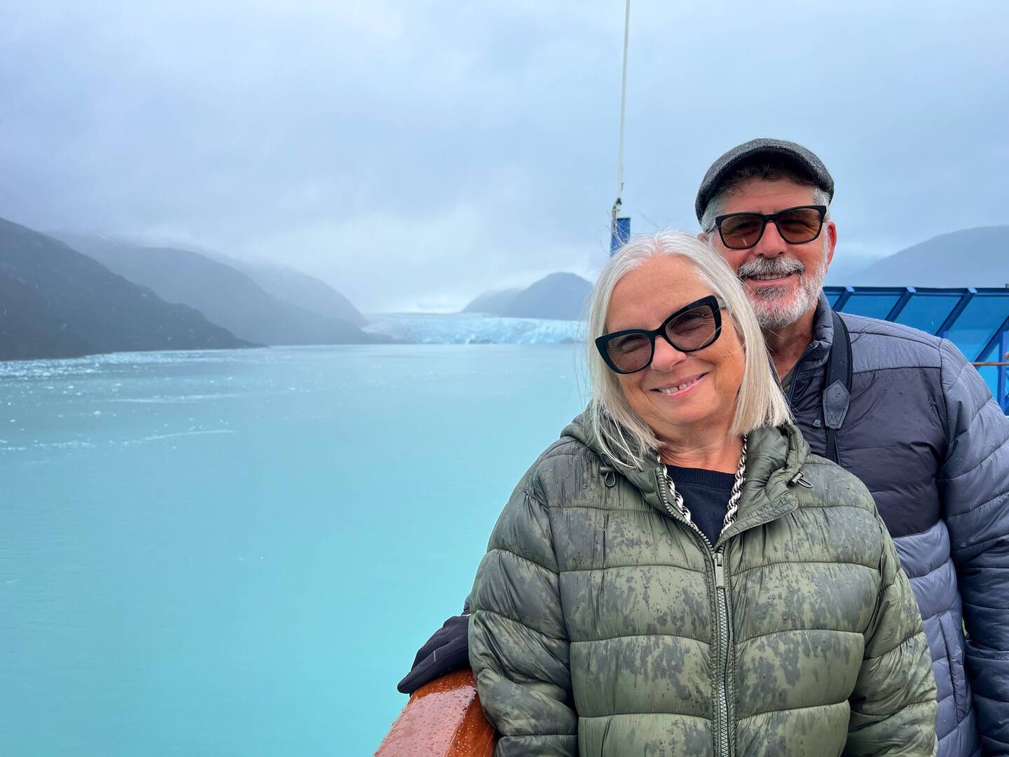 Amalia glacier behind us