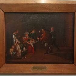 Неизвестный художник XVII века. Телесное наказание детей