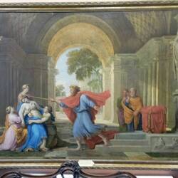 Не могла без классицизма) Неизвестный. Эсфирь перед Артаксерксом. Ещё и театральный сюжет)