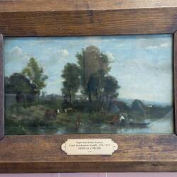 Коро. Пейзаж с рекой