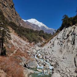 Es ging die ganze Zeit am Fluss entlang