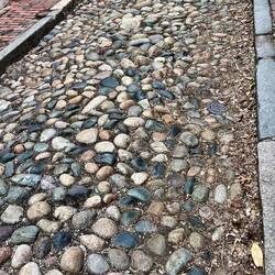 It is mind blowing that most of these cobblestones have been here since 1820