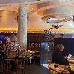 Cheesecake Factory - the 3 mature age ladies here tried so hard to chat up the much younger waiter