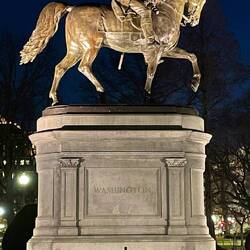 George Washington Statue in Boston Common