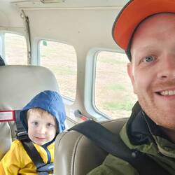 Noch ein Bildchen vor dem Start im Flieger.