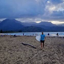 Wolf hatte auch eine super Surfsession