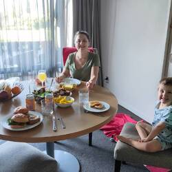 So und nun Abendessen und Feierabend!