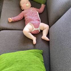 Und danach ist sie erst Mal völlig ko eingeschlafen.