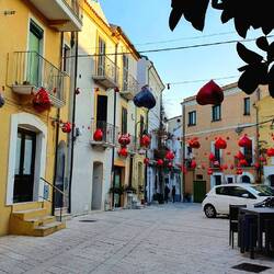 Hier ist noch für Valentinstag dekoriert.