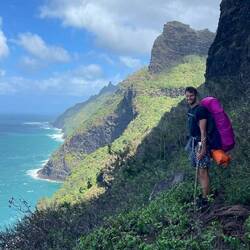 Kalalau Trail entlang der Napali Küste