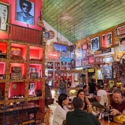 Argentinisches Restaurant, natürlich mit unterschriebenem Messi-Shirt irgendwo