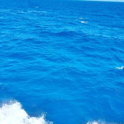 The color of the sea is such an intense blue!