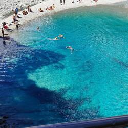 Ausblick von der Brücke.