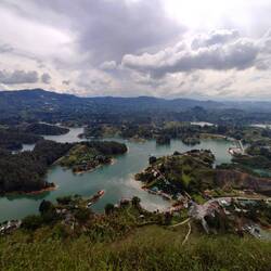 Ausblick vom Felsen auf die Region