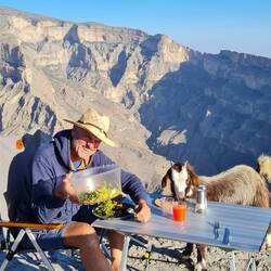 A bit difficult eating your salad when "goat" believes firmly that it is hers