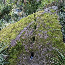 A demonstration of traditional stone cutting techniques. See comments for description.