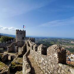 Moorish Castile on the hills above Sintra.