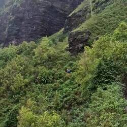 Wandern im Nieselregen