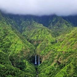 Die beeindruckenden Twin Falls aus der Vogelperspektive