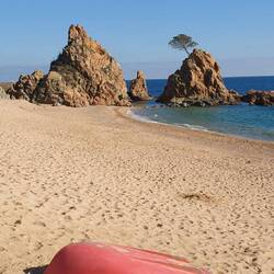 Der schöne Strand von Tossa de Mar