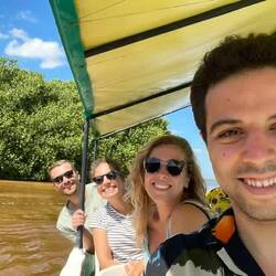 Ausflug zu den flamingos und Mangroven