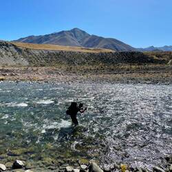 Traversée de l'Ahuriri River