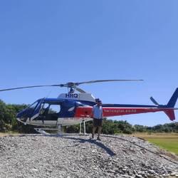 Und das ist unser Heli.