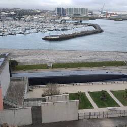 Das Schwarze ist ein U-Boot, das man besichtigen kann