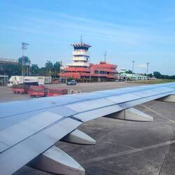Tiny but busy airport.
