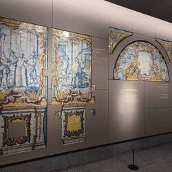 Exhibition showing tile works of Faro