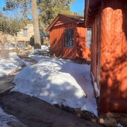 All the snow around our cabin