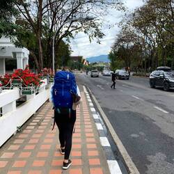 Auf dem Weg zum Hotel