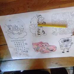 Wow, wie gut Mats schon ausmalen kann.