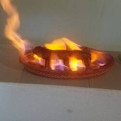 John bought a chorizo grill