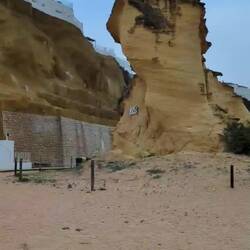 Video walking around land formation. Because a picture doesn't quite give you the idea
