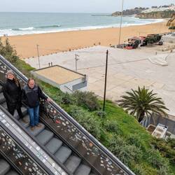 Escalator to the beach